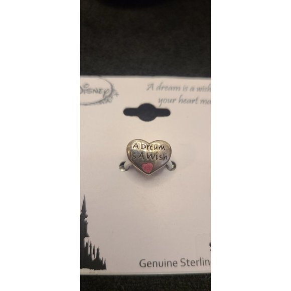 Disney Chamilia Sterling 925 A DREAM IS A WISH Euro Bracelet Bead Charm - Picture 1 of 4